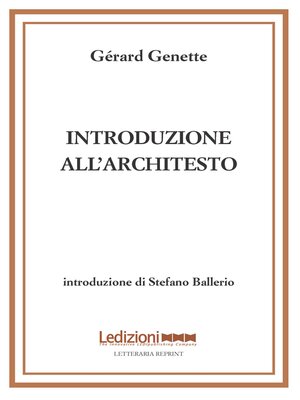 cover image of Introduzione all'architesto